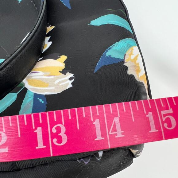 Travelon Anti Theft Addison Tote Bag Midnight Floral Travel 15x11x4 READ Black - Picture 7 of 10